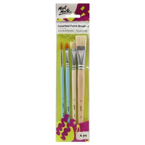 MONT MARTE BRUSH SET Brushes Pk 4